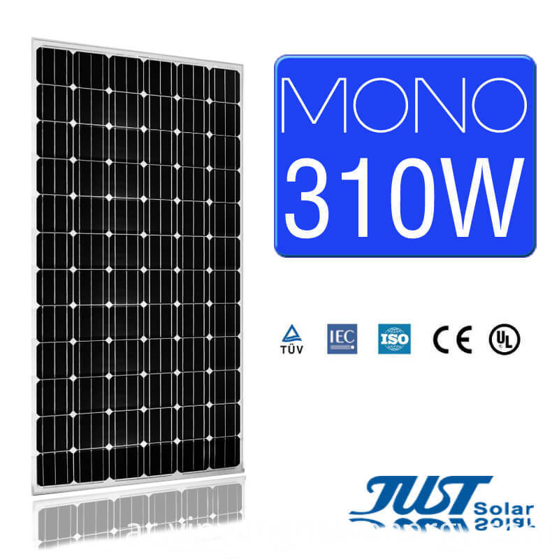 310W أحادي الفلطائية الضوئية الكهروضوئية للطاقة المستدامة